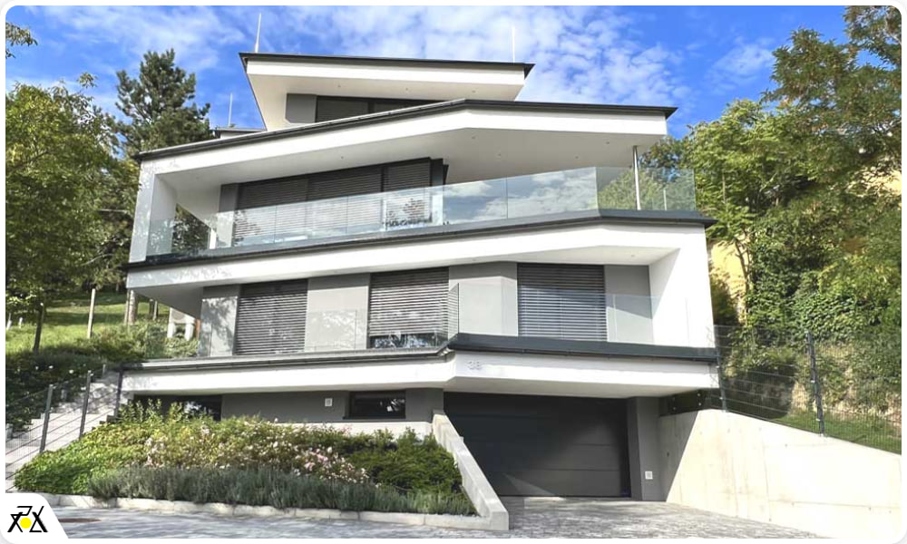 زیباترین نمای ساختمان ویلایی 